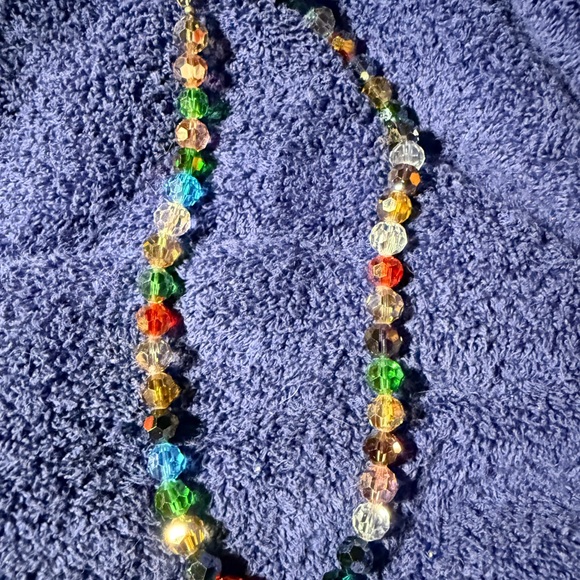 Jewelry - Very Bling Multicolor Crystal Beaded Necklace